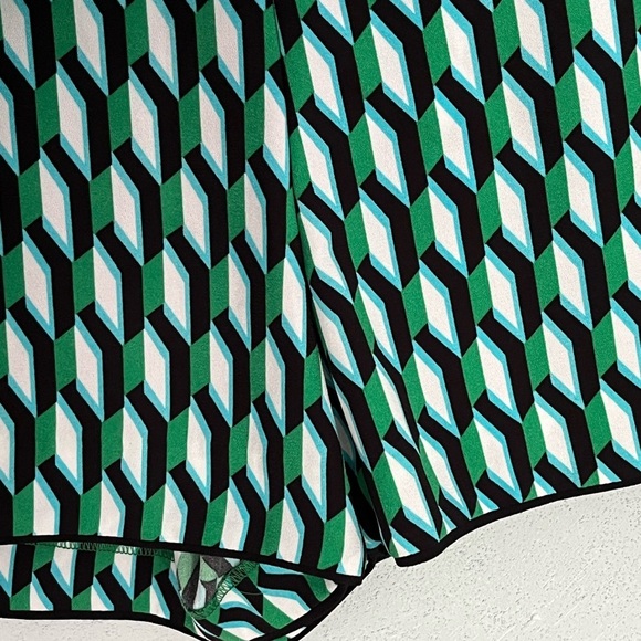 DVF Diane Von Furstenberg for Target Arrow Geo Wrap Skort Green Size L Summer - Picture 5 of 14